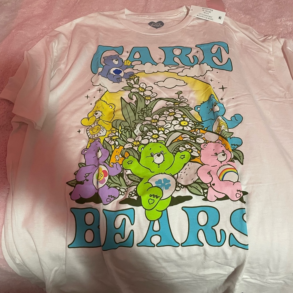 Care Bears Kids T-Shirt - White with Multicolor Design